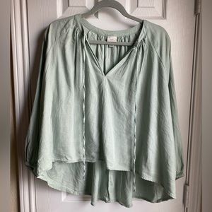 3/4 Length Green Shirt